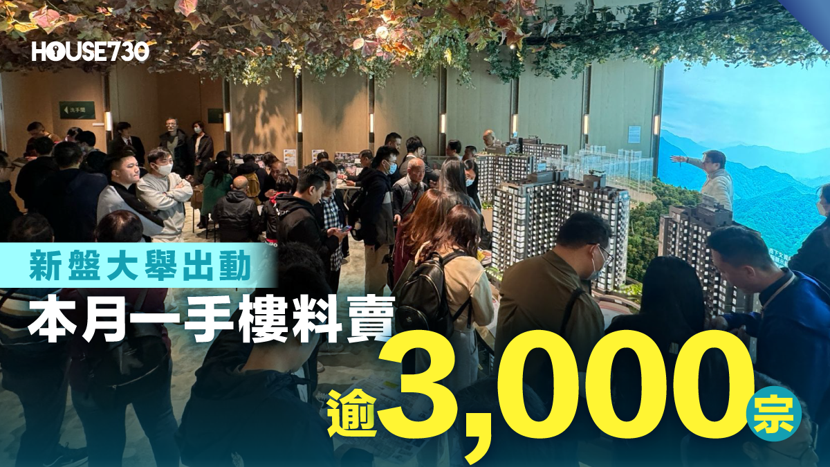 一周熱點】新盤大舉出動本月一手樓料賣逾3,000宗- 香港地產新聞- House730